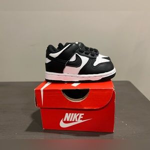 Nike Dunk Low Black and White (Baby) 3c